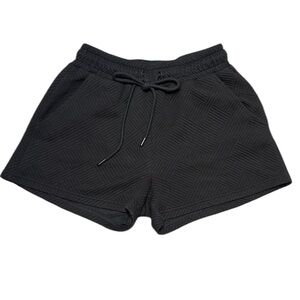 See and Be Seen Black Athletic Shorts Women